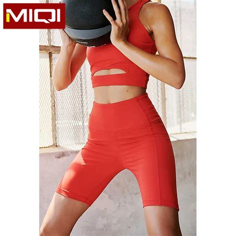 2019 Athletic Ladies Girls Sports Bra And Shorts Set Yoga Wear