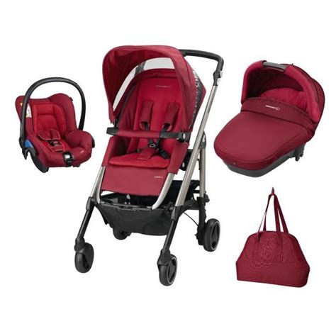 Bebe Confort Poussette Combin E Trio Loola Excel Robin Red