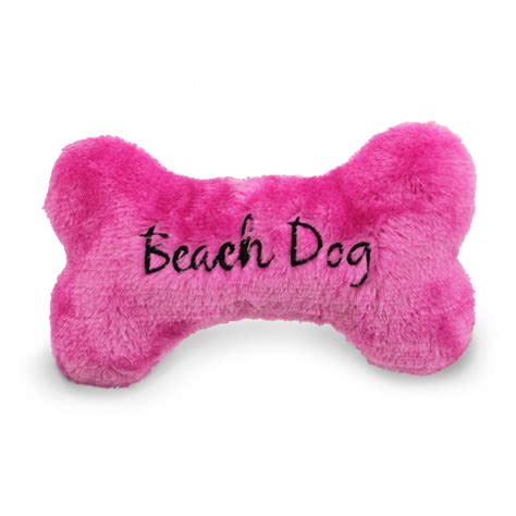 Beach Dog Bone Dog Toy - Pink | BaxterBoo