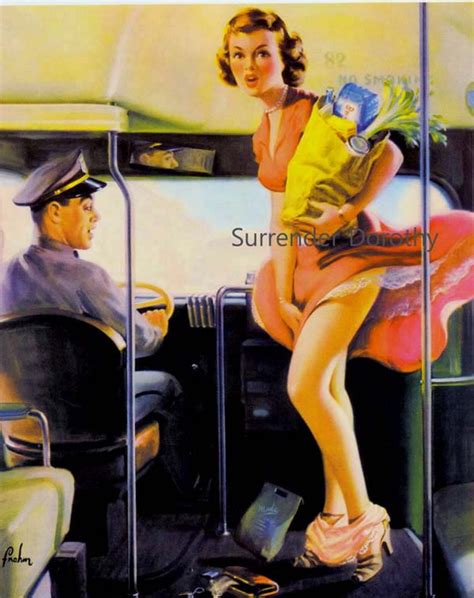 Brunette Shopper Loses Her Panties Vintage Pinup Girl Poster Etsy