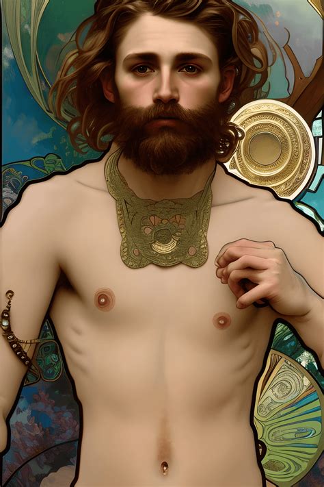 Alphonse Mucha Oil Painting Hyper Realistic Creative Fabrica