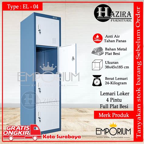 Jual Lemari Loker Besi Pintu El Emporium Shopee Indonesia