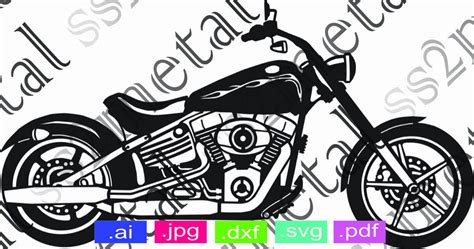 Motorcycle Svg Vector Image Made Especially for Low Resolution Plasma ...