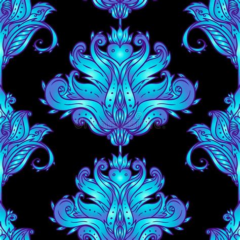 Floral Paisley Inspired Indian Colorful Ornate Seamless Pattern