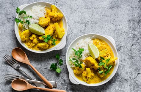 Rezept für Curry Reis mit Blumenkohl Brokkoli LAUX DELI