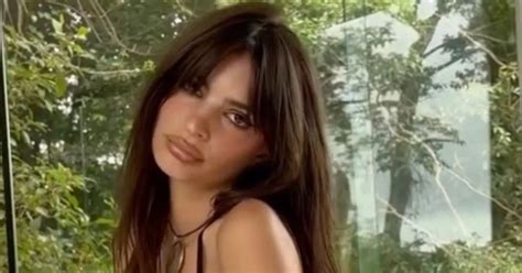 Emily Ratajkowski Hailed Goddess As She Slips Into Black Bikini For Sultry Photoshoot Daily Star
