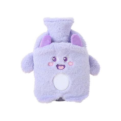 Vbxoae Portable Explosion Proof Hot Water Bag With Protective Cover Relieves Menstrual Cramps