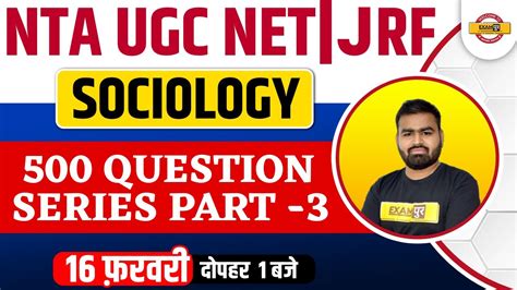 Nta Ugc Net Jrf Sociology For Ugc Net Question Series Part