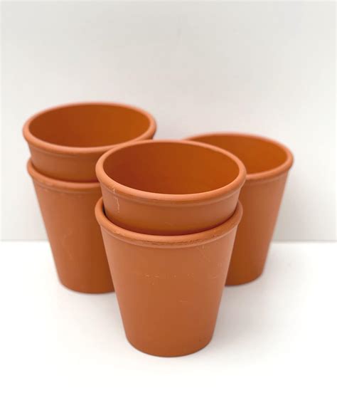 Weston Mill Pottery Ros Terracotta Long Tom Plant Pots Pack Of