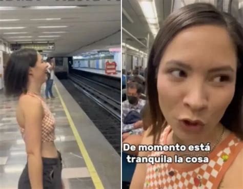 Extranjera descubre qué pasa de noche en el último vagón del Metro CDMX