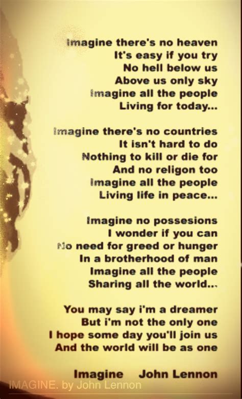 Einstein the heretic | Imagine lyrics, John lennon lyrics, Great song lyrics