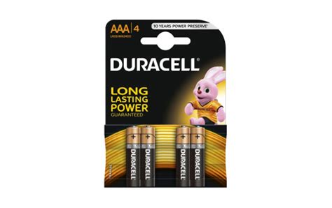 Piles LR03 Basic DURACELL Blister De 4 AAA Alcaline PILES 974