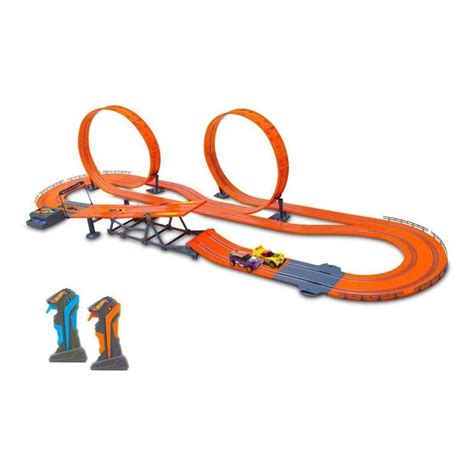 Pista Autorama Hot Wheels Track Set Zero Gravity Metros Carrinhos Controles Indicado