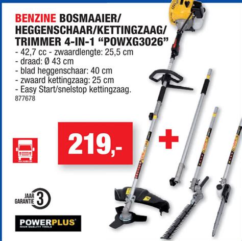 Benzine Bosmaaier Heggenschaar Kettingzaag Trimmer In Powxg