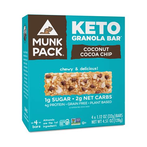 Munk Pack Keto Granola Bar Coconut Cocoa Chip Thrive Market