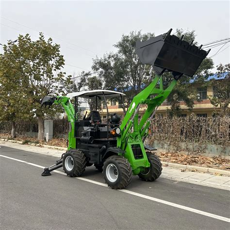 Earthmoving Machinery X Tractor With Loader And Backhoe Excavator