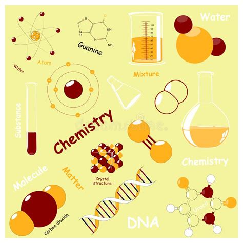 Seamless Pattern with Chemistry Elements. Stock Vector - Illustration ...