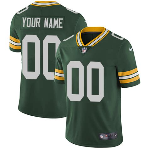 Nike Green Bay Packers Customized Green Team Color Stitched Vapor Untouchable Limited Men's NFL ...