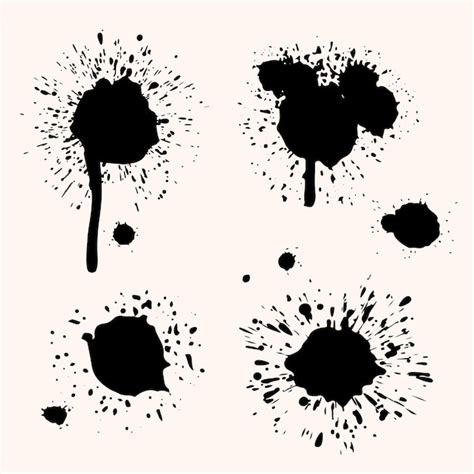 Premium Vector Ink Drops Splatter Design