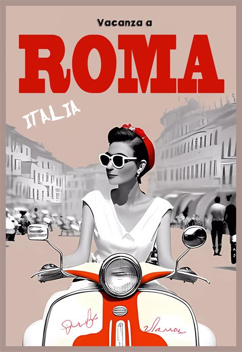 Artystyczne Ilustracja Vacanza A Roma Italia Posters Pl