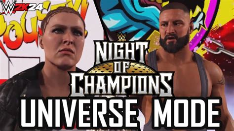 Wwe K Universe Mode Night Of Champions Youtube