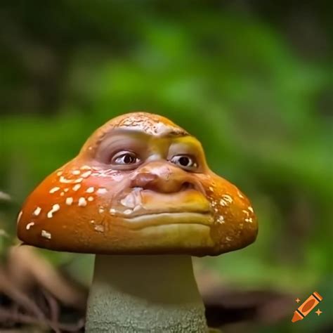 Shrek Head On A Growing Mushroom On Craiyon