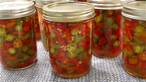 Canning Pickled Peppers Pepper Mix Youtube