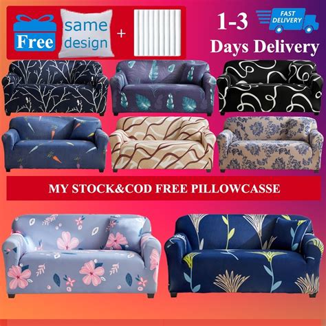 Sarung Sofa Elastic Sofa Cover For Regular L Shape Stretchable 1 2 3 4