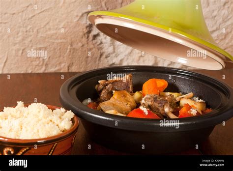 Couscous De Tajine D Agneau Marocaine Banque De Photographies Et D