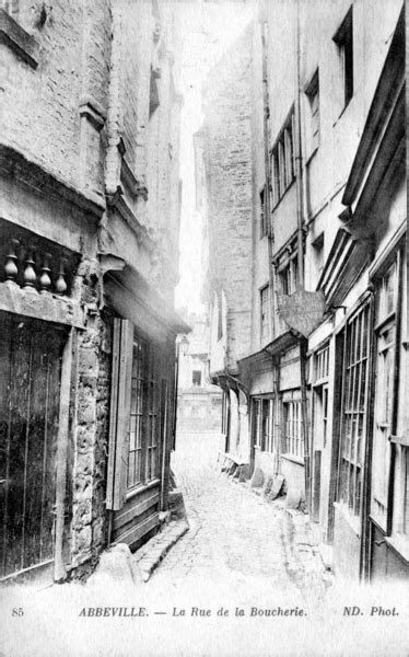 Abbeville La Rue De La Boucherie Carte Postale Ancienne Et Vue D