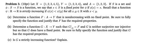 Solved Problem 3 10pt Let X {1 2 3 4 5} Y {1 2 3 4} And