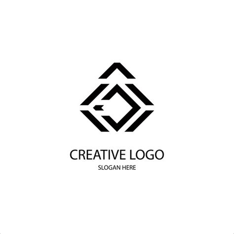 Logo Monogramme Abstrait Vecteur Premium