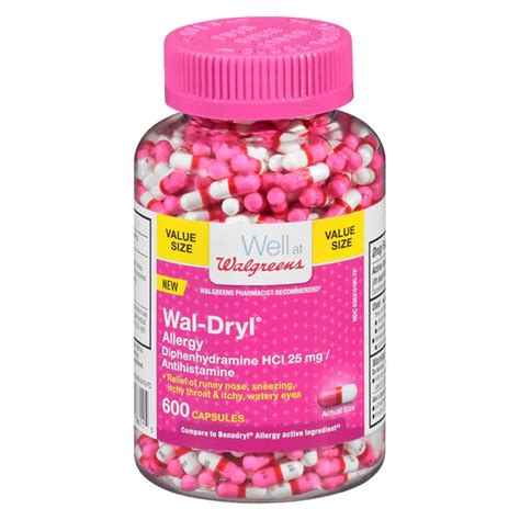 Walgreens Wal Dryl Allergy Relief Capsules Source