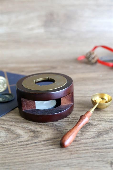 Wax Sealing Melting Stove With Wax Seal Spoonwooden Wax Melting Furnace Tool Wax Melterwax