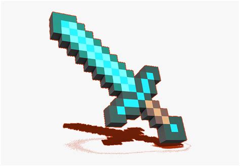 Item - Minecraft Diamond Sword, HD Png Download , Transparent Png Image ...