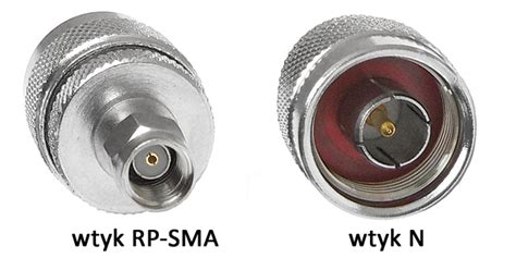 Adapter antenowy RF wtyk RP SMA wtyk N 50Ω