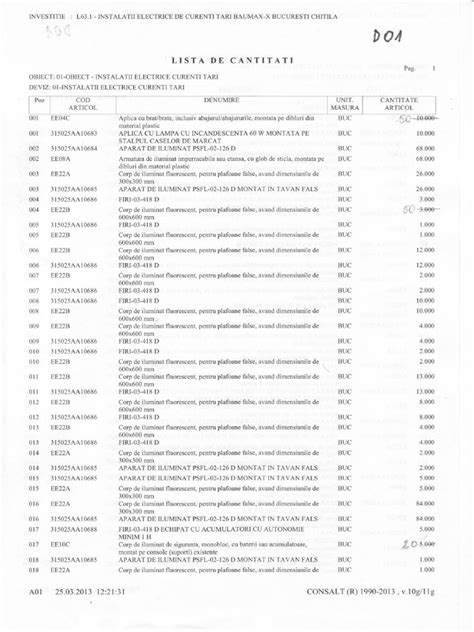 PDF Lista De Cantitati Pdf DOKUMEN TIPS