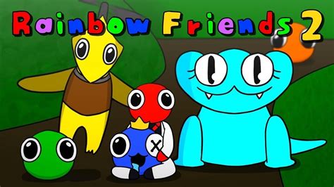 Cute Rainbow Friends 2 Jumpscare Animation Yellow Cyan Lookies