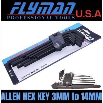 FLYMAN USA ALLEN WRENCH SET TOOLS HEAVY DUTY 9 PCS HEX Lazada PH