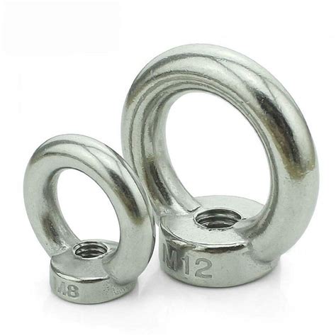 M5 M6 M8 M10 M12 304 Stainless Steel Lifting Eye Nut Ring Shape Nuts