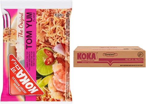 Koka Oriental Style Instant Noodles Tom Yum Flavour Snack Or Meal