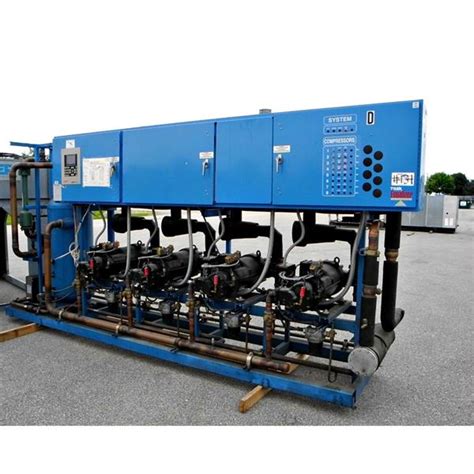 150 HP Medium Temperature Screw Compressor Rack Package Barr