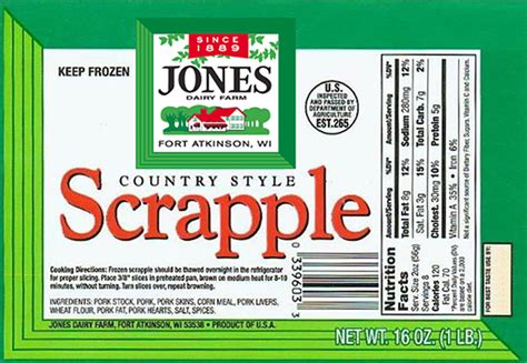 Scrapple - Products | Jones Dairy Farm