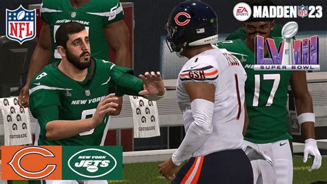 Madden Super Bowl Bears Vs Jets Full Simulation Madden