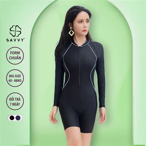 Bộ Đồ Bơi Nữ Kín Đáo Dài Tay SAVVY SV MQDD Cao Cấp Set Bộ Đồ Bơi Tắm Biển Bikini Nữ Kín Đáo