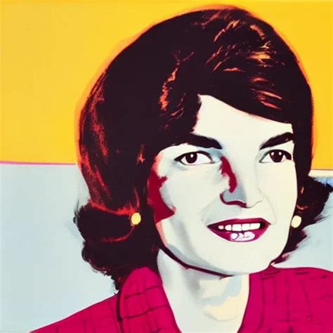 Painting Of Jacqueline Kennedy Art By Andy Warhol Stable Diffusion