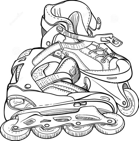 Roller Skate Coloring Pages Coloring Cool