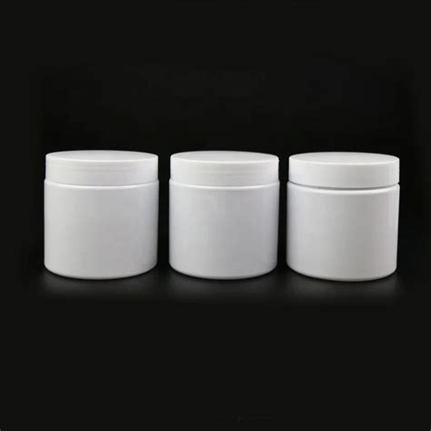 Food Grade White Plastic Pet Jar G Wide Mouth Cosmetic Jars Plastic