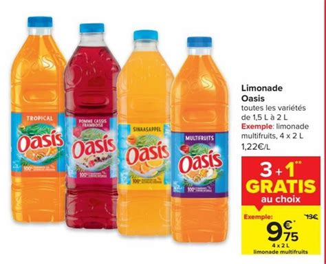 Limonade Oasis Promotie Bij Carrefour