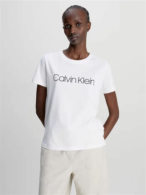 Logo T Shirt Aus Bio Baumwolle Calvin Klein® K20k202142yaf